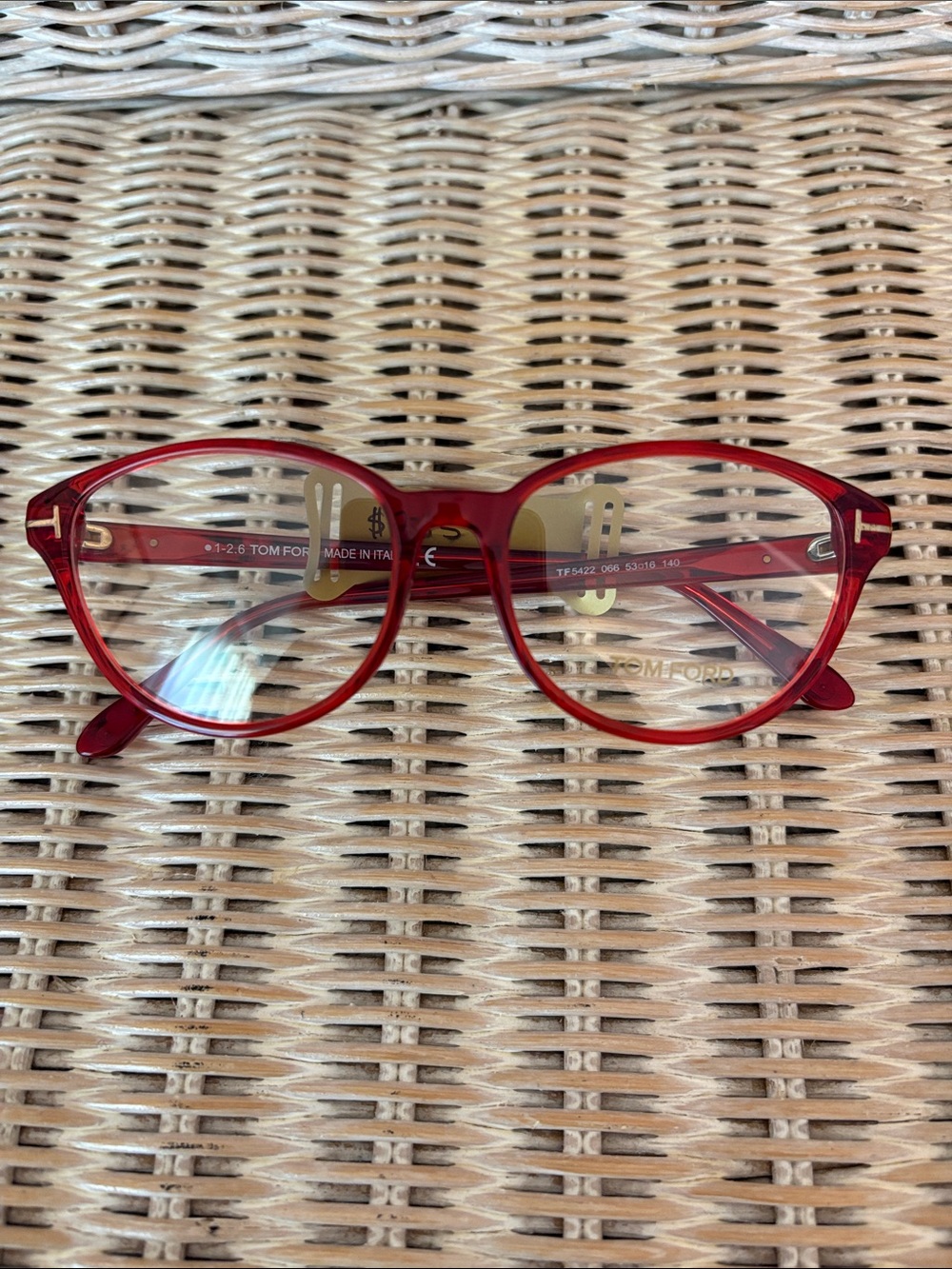 Tom Ford Red Round Women's Glasses